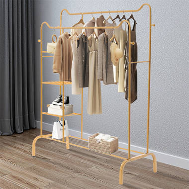 Amelea Set of 20 Children Sized Metal Clothes Hangers, Rose Gold Rebrilliant Color: Gold