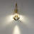 Brushed Brass Finish Globe Crystal Pendant Light - Mini Dimmable LED Hanging Ceiling Fixture