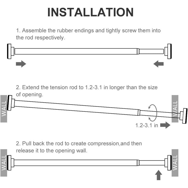 Dakota Universal Transitional Shower Rod