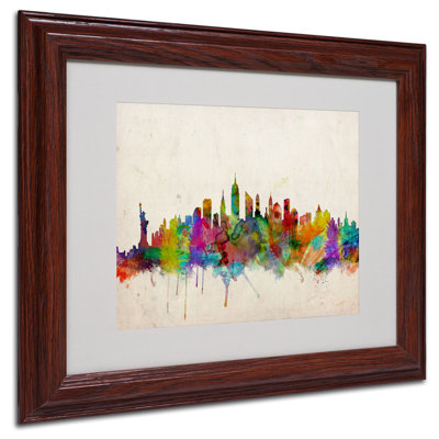 « new york horizon » par michael thompsett, reproduction d’art encadrée