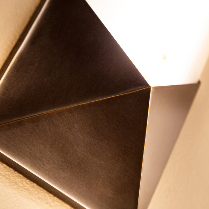Caesar 1 - Light LED Bath Sconce, Urban Bronze/Alabaster