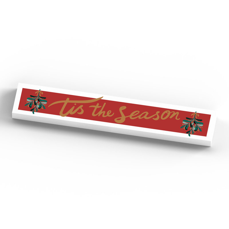 Edyth Tis the Season Festive Christmas Wooden Memento Letter Block