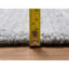 Tapis surdimensionné en laine tissé à la main 12 pi x 12 pi blanc Striae 12 pi