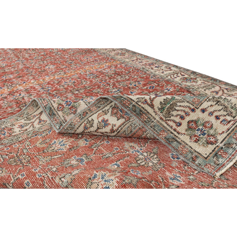 Chemin de table turc Tapis rétro noué à la main pour le couloir