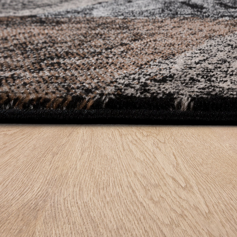 Worrell Chequered Flatweave Area Rug, Rectangle 60 x 100cm