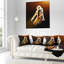 Moonwalker dans un style de danse - coussin imprimé Portrait-29892923-29896383