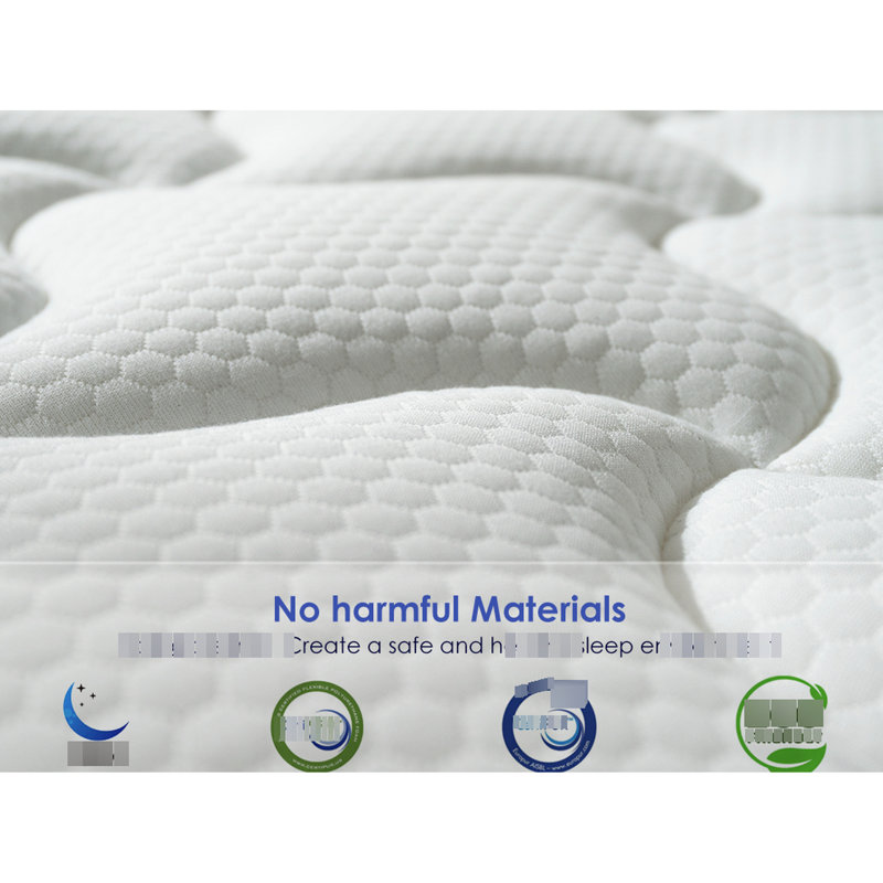 Matelas de 10 pouces avec mousse à mémoire de forme et ressorts ensachés, housse froide respirante pour grand lit, gel rafraîchissant pour un repos confortable, réveil idéal à fermeté moyenne, ressort de qualité, nuits de transpiration, reposant