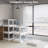 384QT 3-Pack Transparent Stackable Storage Bins with 5 Doors to Open with Wheels, Folding Plastic Craft Containers Large Closet Organizers Box for Bedrooms Living Rooms Study Kids' Toys, Black-187076015