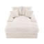 Méridienne convertible en velours côtelé de luxe avec 4 coussins, canapé-lit ultra-doux sans assemblage, méridienne à installation instantanée pour salon, appartement et petits espaces
