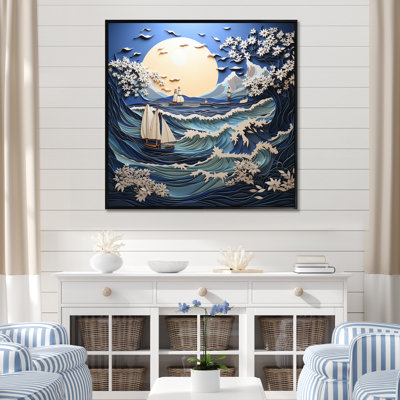 " Beach Boat Elegance Papercut II "