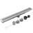 24 Inch Linear Shower Drain, Brushed Nickel Shower Floor Drain, High Flow Shower Drain Kit With Removable Grid Cover
