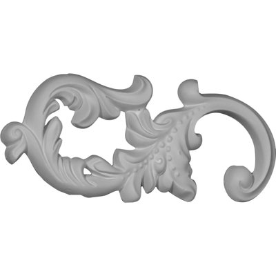 Chateau 3.12'' H x 8'' W x 0.5'' D Urethane Onlay Scroll