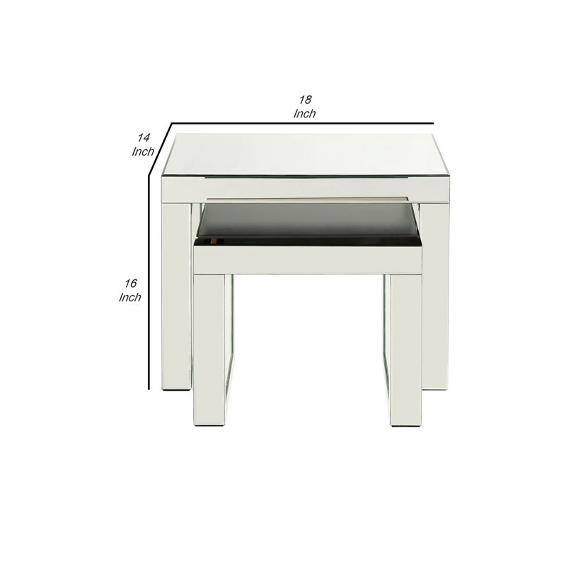 table de bout style traîneau, 16 po x 14 po x 18 po