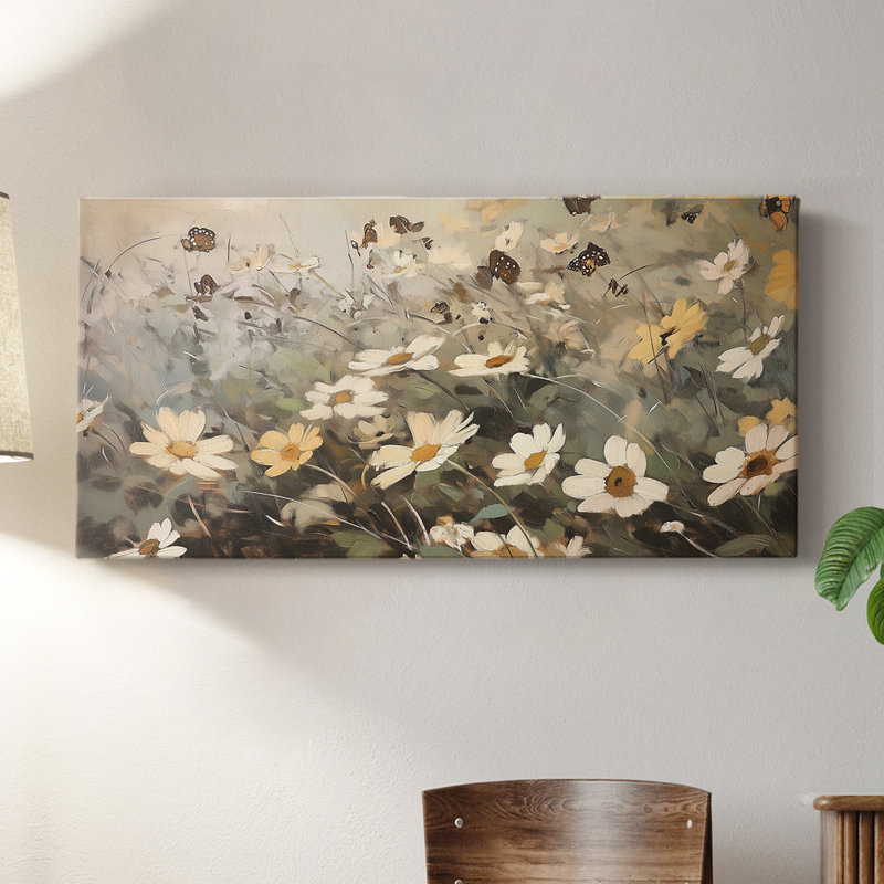 Botanical Series-CLxxvii - Toile tendue avec châssis - Prêt à être accroché, H 16 po x l 32 po