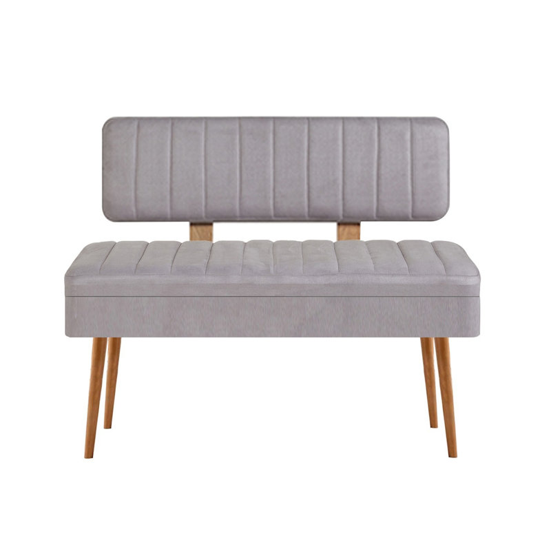 Modern Bank with PVC Legs, 43.3 x 32.5 x 15.7 inches | 100% Melamine Coated Particle Board, Thickness: 0.7 inches | Stylish & Functional Design for Contemporary Spaces