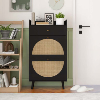 Rattan Shoe Rack