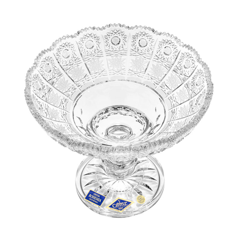 House of Hampton® Staggs Crystal Stainless Steel Fruit Bowl