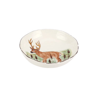 Wildlife Handmade Terra Bianca Pasta Bowl