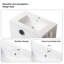Meuble-lavabo de salle de bain avec lavabo, 2 portes et tablette de rangement ouverte-830327926