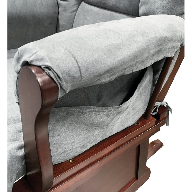 Chaise chaleureuse et accueillante en microfibre grise