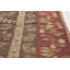 Tapis antique en laine fait à la main brun / mauve / rouge 9 pi 9 po x 13 pi 1900