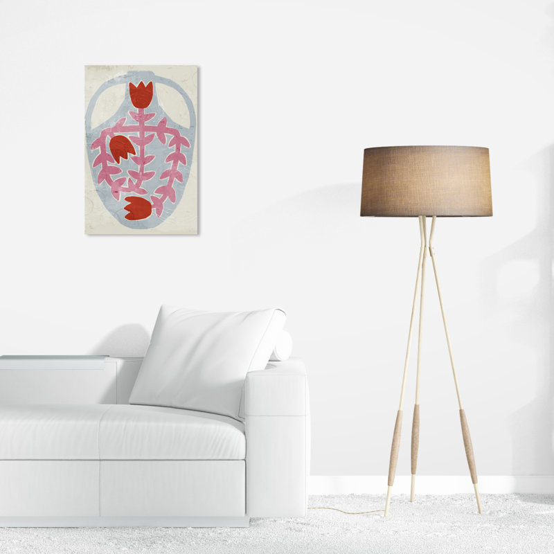 Vase à fleurs, H 24 po x l 16 po x P 0,8 po