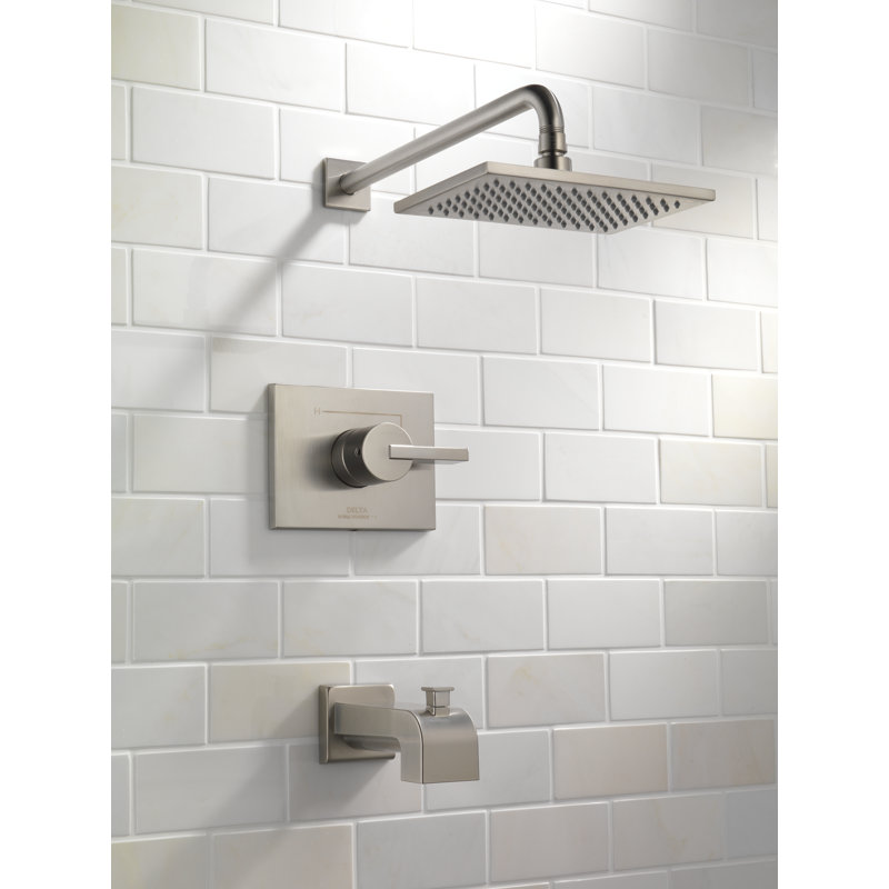 Vero Pressure-Balanced Tub and Shower Faucet, Brilliance Stainless