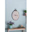 Horloge murale ovale