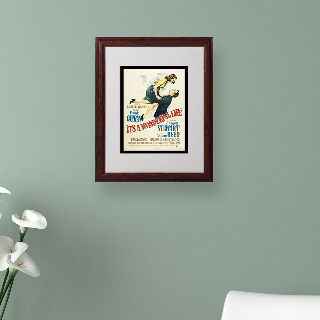 'Apple 'It's a Wonderful Life' Framed Vintage Advertisement Trinx