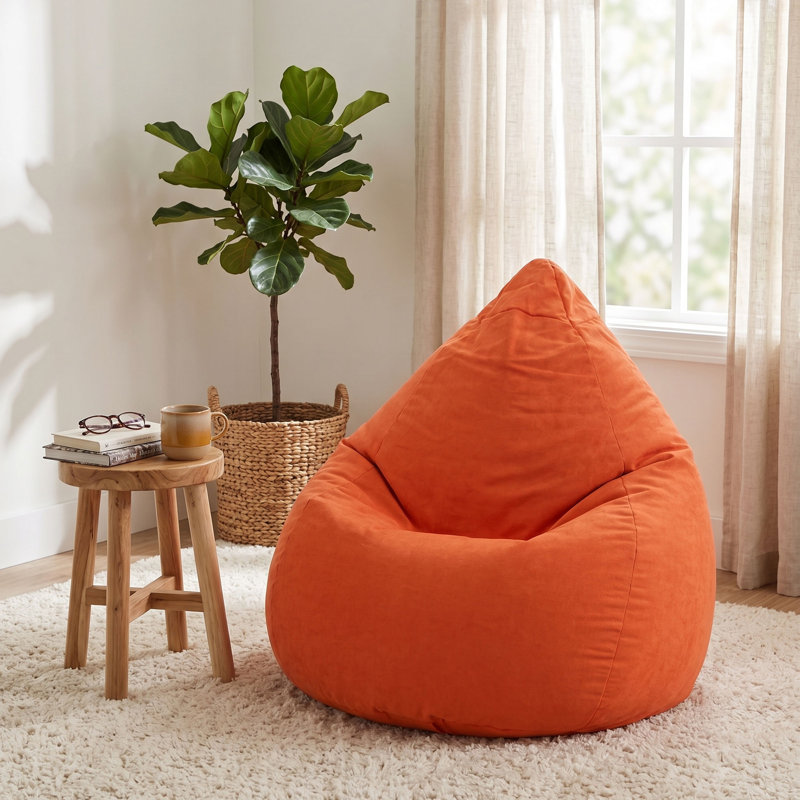 Coquille de siège en microfibre Breeze, Polyester orange