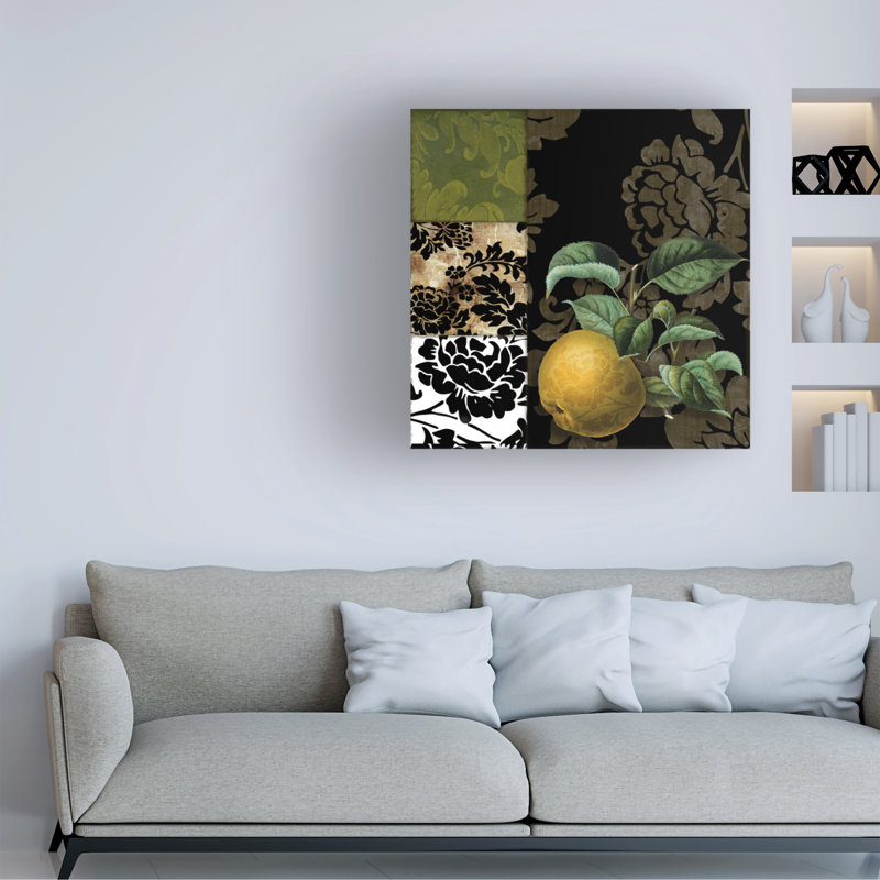 Art sur toile «Bachelor Sasha Damask Lerain Iii», H 18 po x l 18 po
