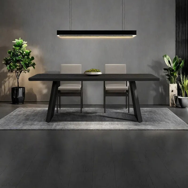 Nordic rectangular dining table, 29.53"H x 70.87"L x 31.5"W