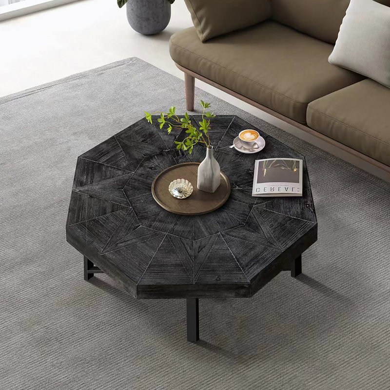 Plateau de table en bois 30 po, Noir antique