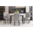 5-Piece Faux Marble Dining Set with 4 Padded Chairs, Modern Kitchen Table and Chair Set for Dining Room-1085160857-1135002117