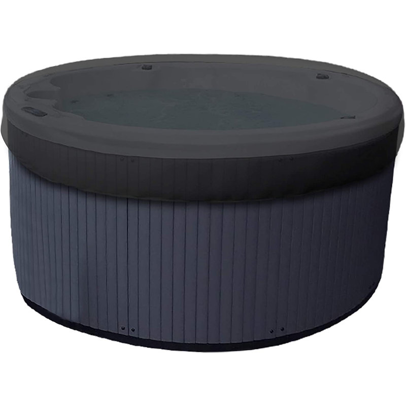 High Density Multipurpose Outdoor Round Hot Tub Cover, UV Resistant & Waterproof Spa Cover Protector