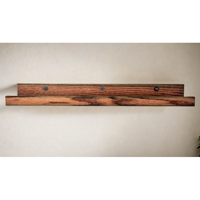 Petite tablette rayonnée en chêne massif 3 pièces Rayne, H 4,75 po x l 51 po x P 4 po