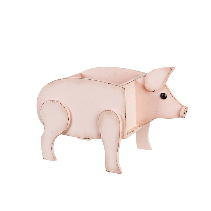 Hanif Wood Pot Planter