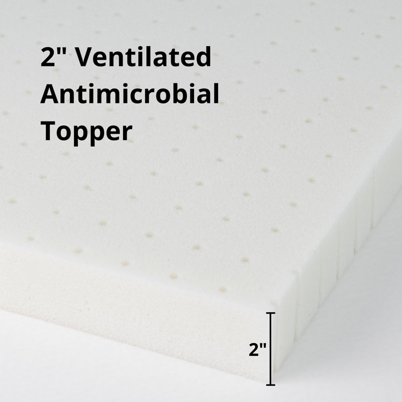 2'' Memory Foam Mattress Topper, Queen