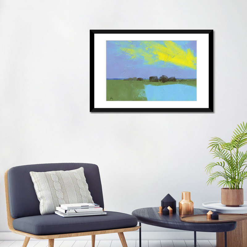 Reproduction d’art giclée sur toile tendue « Decoy pond » par Paul Bailey, H 24 po x l 32 po x P 1 po, Blanc