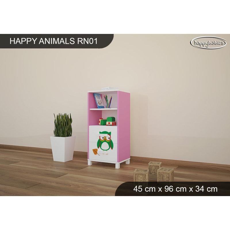 45cm W Animals Kids Cube, Pink