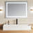 Pensen 42"x18" Matte White Solid Surface Rectangular Wall Mount Bathroom Sink with Faucet Hole