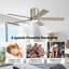 Dc Motor Indoor Flush Mount Ceiling Fan With Light Kit And Remote-1877453815-1877453810-1871150577