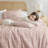 Gigi Pink Clipped Jacquard Tufted 3-Piece King/Cal King Comforter Set-111192732-111192731