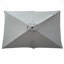 Parasol imperméable d'extérieur 6 x 9 pi avec manivelle et bouton poussoir inclinable sans rabat pour le jardin-790043045