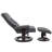 24" W Faux Leather Swivel Push-Back Recliner with Ottoman-121166504