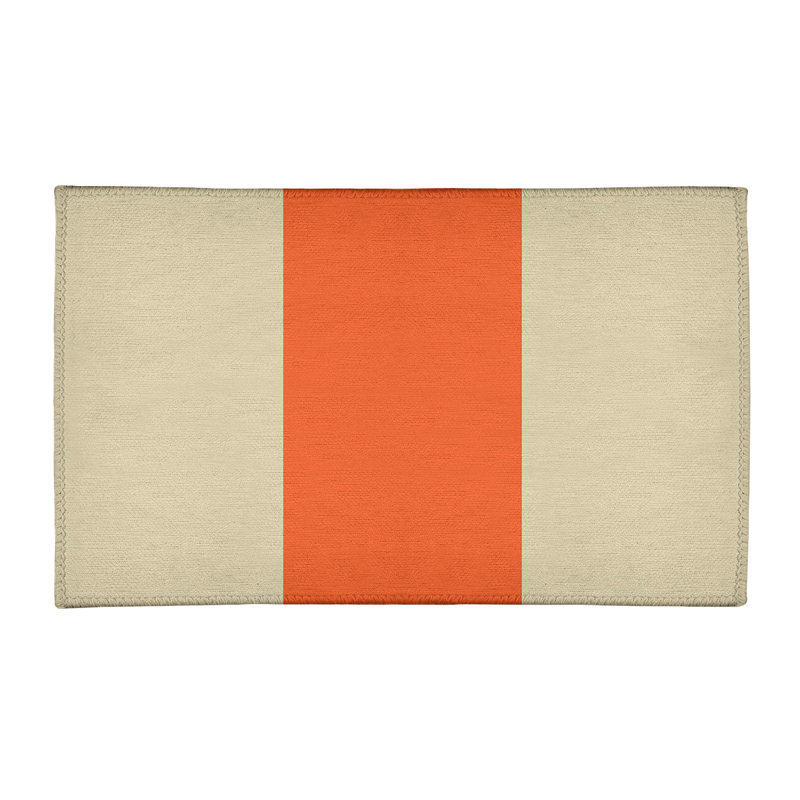 Chenille Striped Indoor Rug, Rectangle 2' x 3'