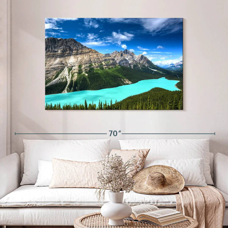 Alvord turquoise, lac Peyto, H 32 po x l 48 po