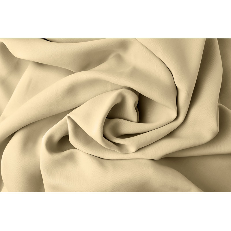 Wildermuth Room Darkening Door Curtain Single Panel, Beige, Width 168 x Drop 213cm