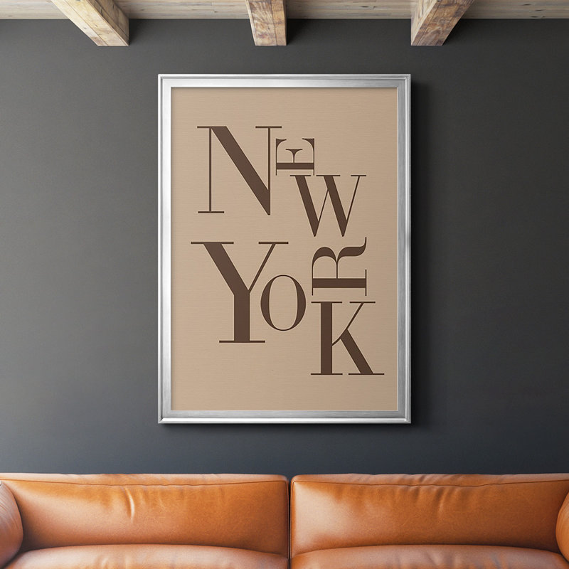 " Neutral City Center Type I ", Silver, 30.5" H x 22.5" W x 1" D