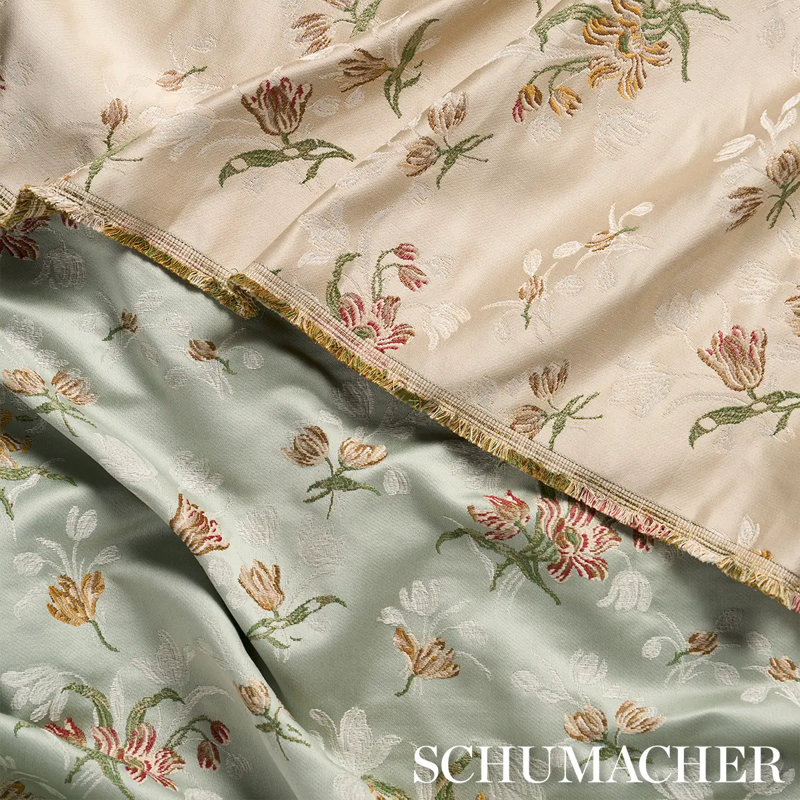 Spitalfields Bouquet Fabric, White